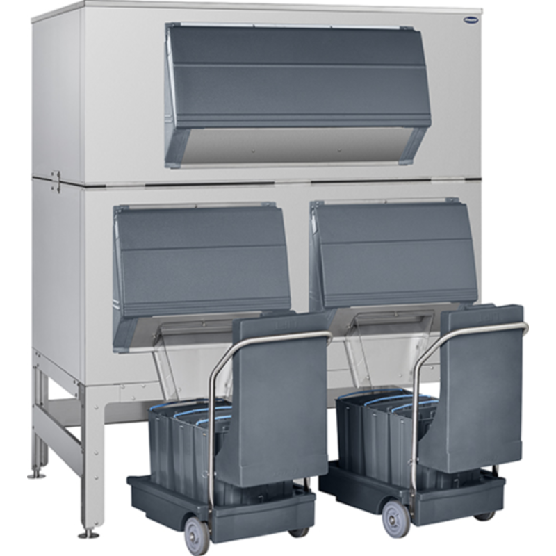 Follett DEV3200SG-72-ICS125L Ice-DevIce Shuttle System with 3240-Lb Storage and Carts