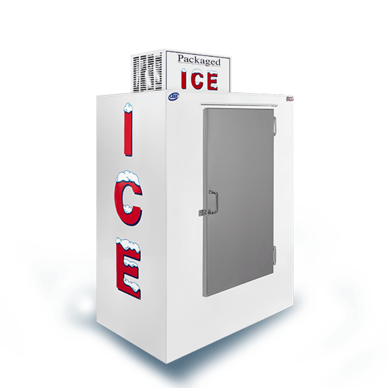 Leer L040UCSP Heavy-Duty 40 Cu. Ft. Outdoor Ice Merchandiser with Solid Door