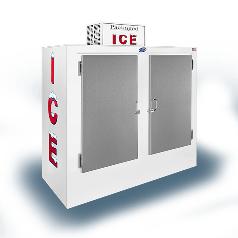 Leer L060UCSP 60 Cu. Ft. Exterior Solid Door Ice Merchandiser
