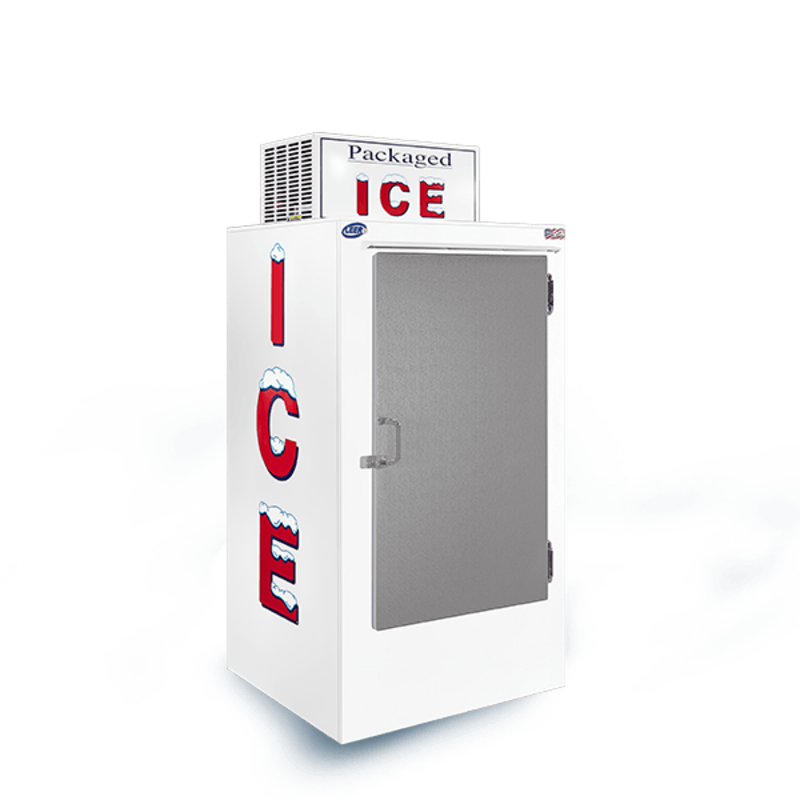 Leer L030UCSP 30 Cu. Ft. Outdoor Solid Door Ice Merchandiser Freezer - 36-Inch